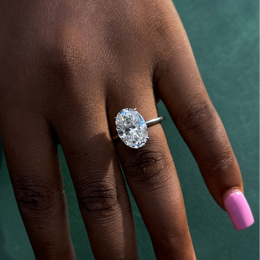 The Diana Moissanite Ring