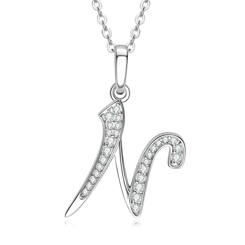 Diamond Letter Necklace