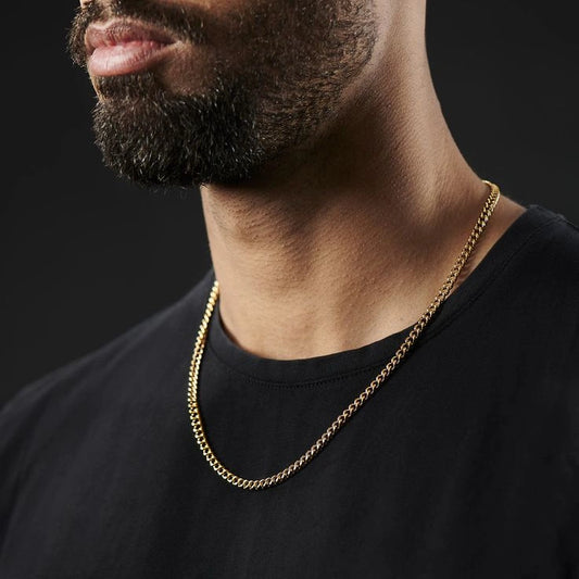 4MM Cuban Link Chain (Gold)