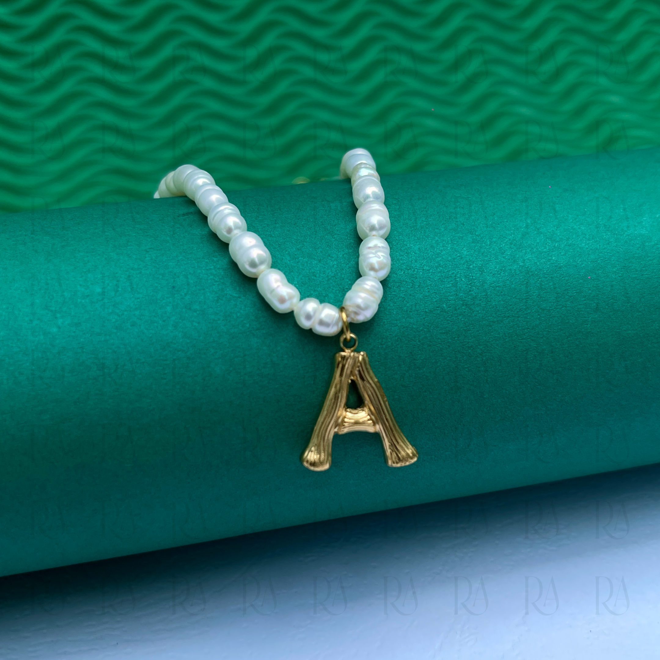 Ayo Letter Pearl Necklace