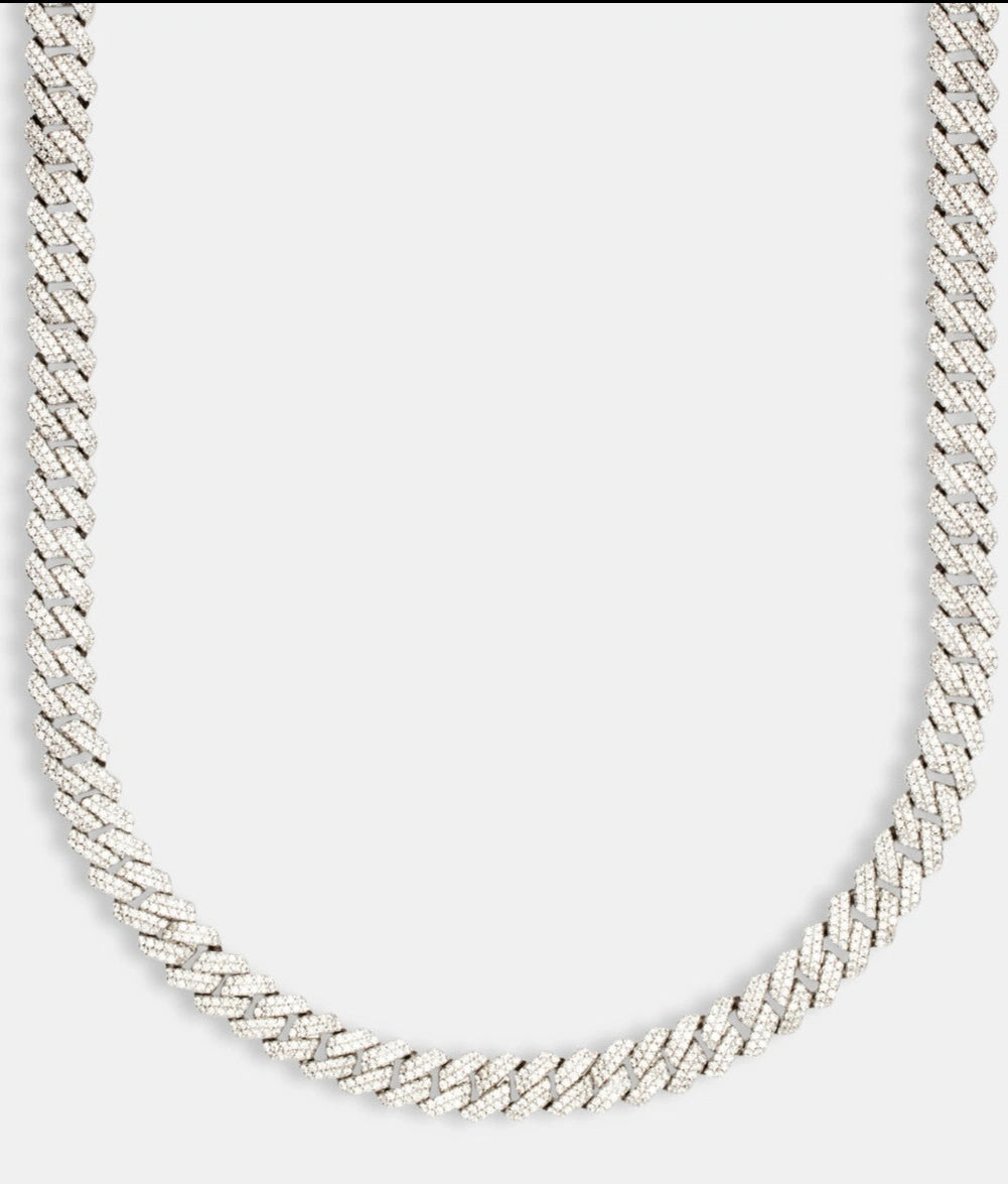 8MM Iced Cuban Chain (Moissanite)