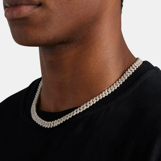 8MM Iced Cuban Chain (Moissanite)