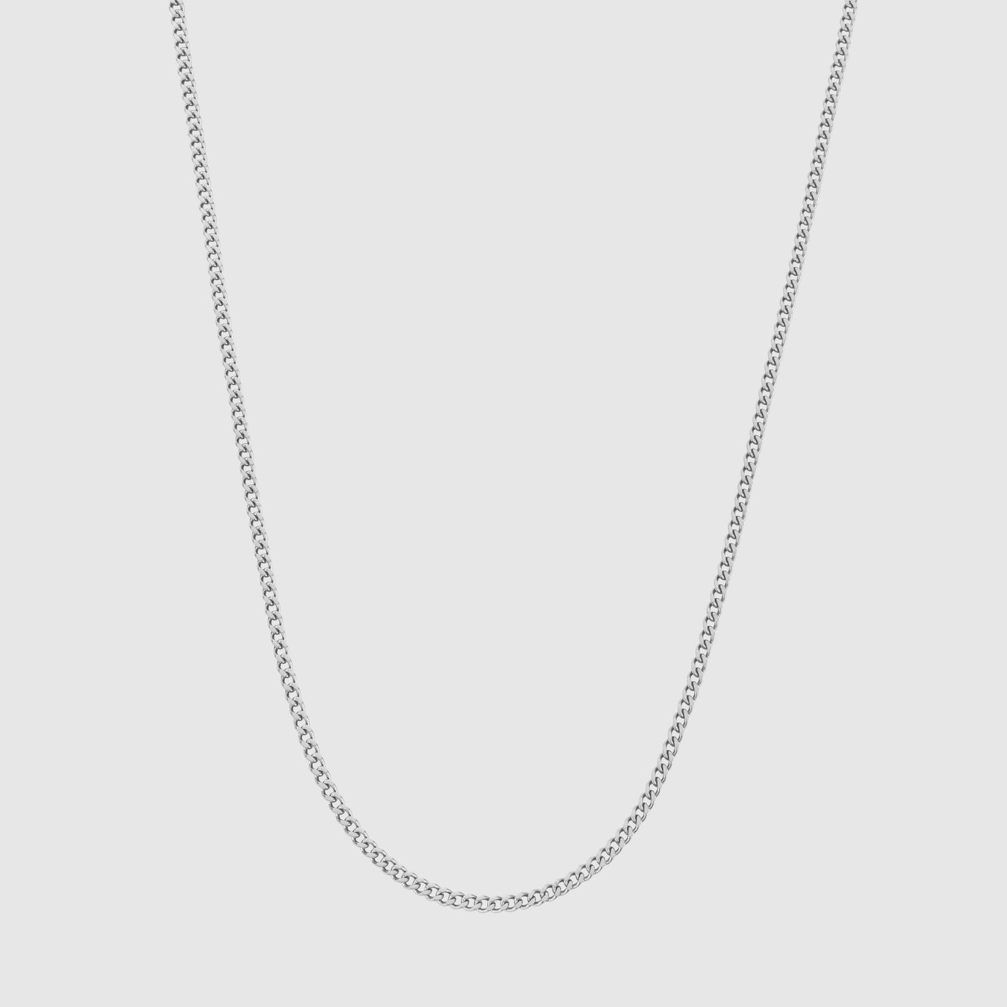 2MM (Silver) Cuban Link Chain