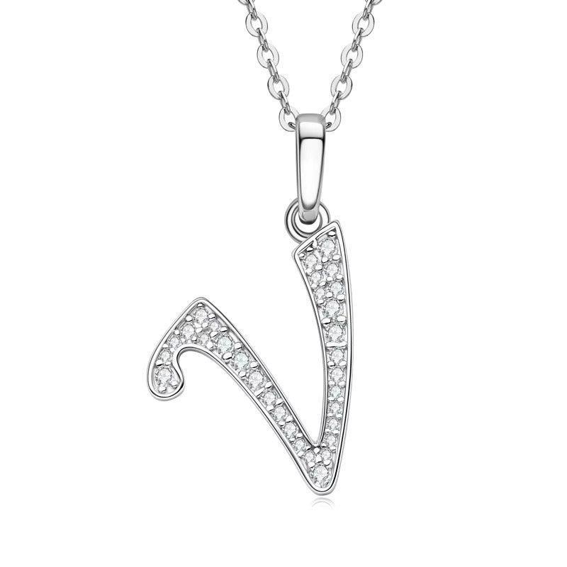 Diamond Letter Necklace