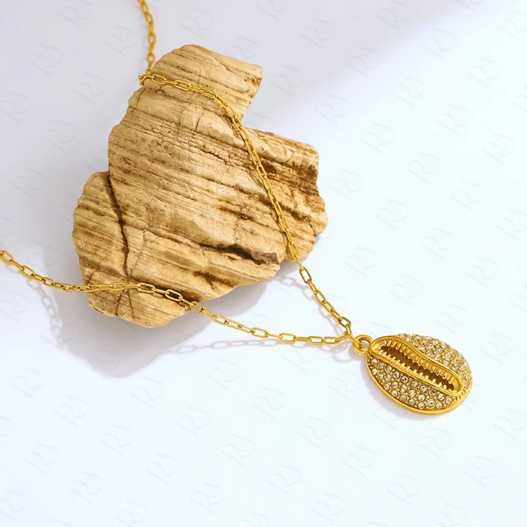 Iced Cowrie Necklace