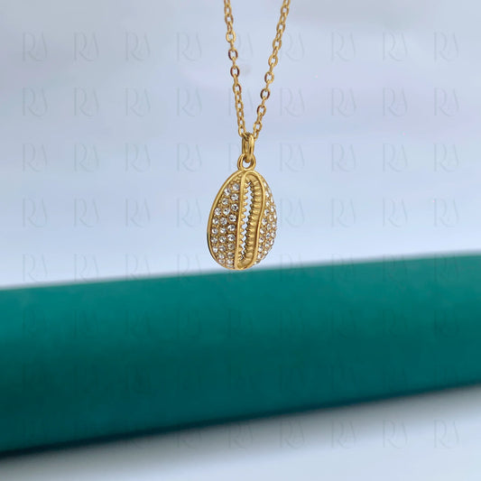 Iced Cowrie Necklace