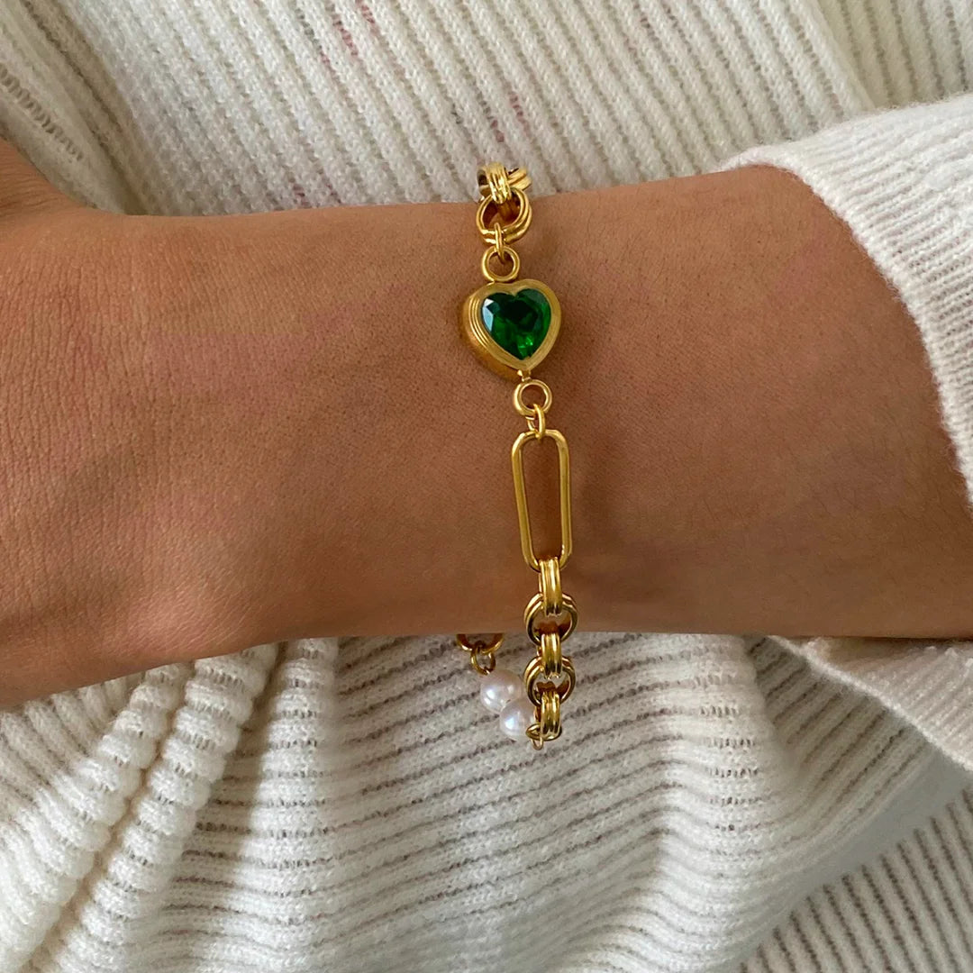 Luna Pearl Chain Bracelet