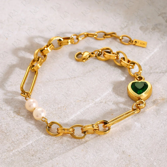 Luna Pearl Chain Bracelet