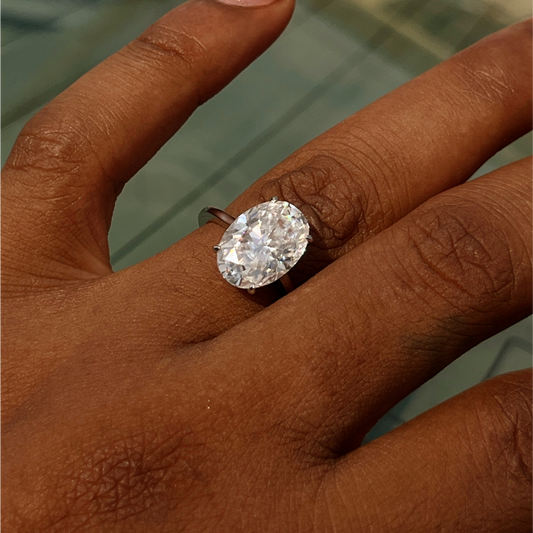 The Diana Moissanite Ring
