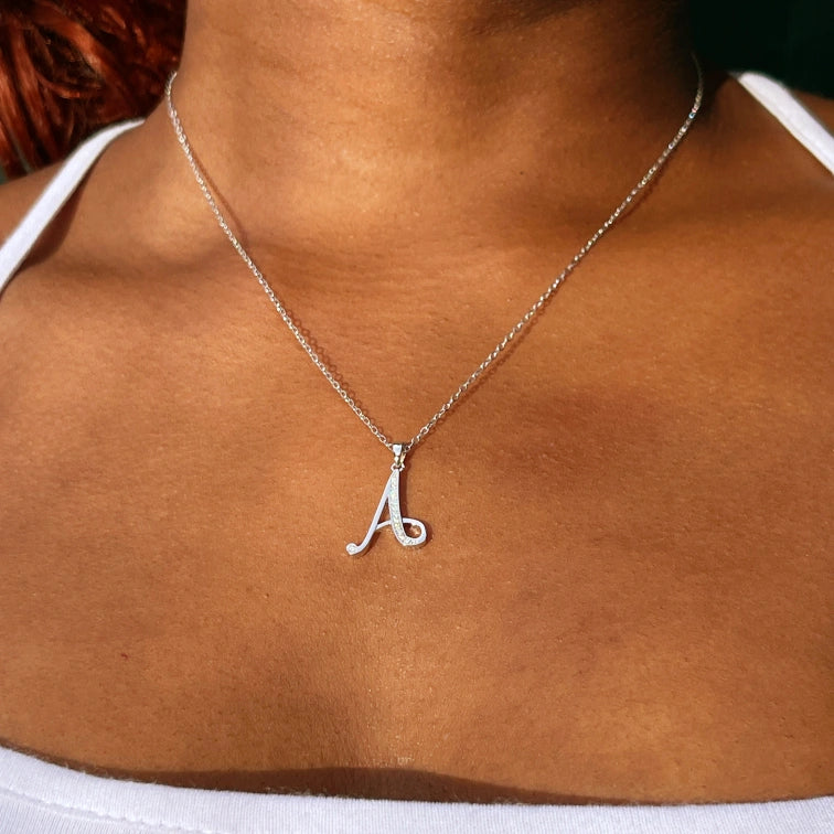 Diamond Letter Necklace