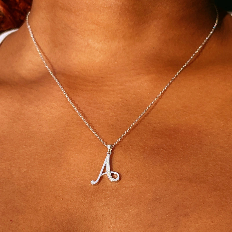 Diamond Letter Necklace
