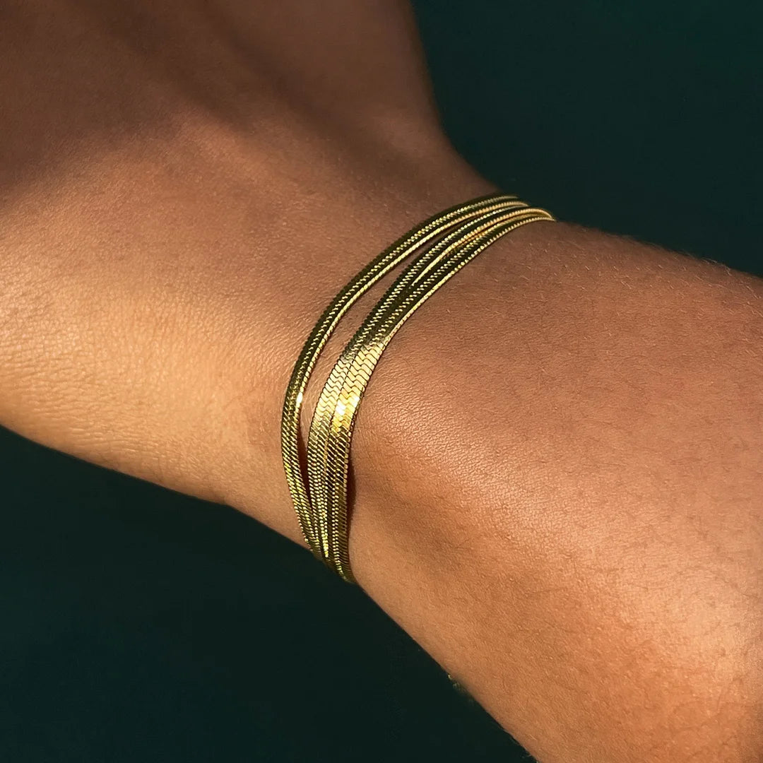 Three Layer Dasi Chain Bracelet
