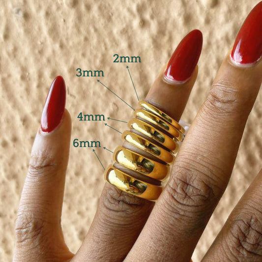 Tungsten Band Rings (Gold)