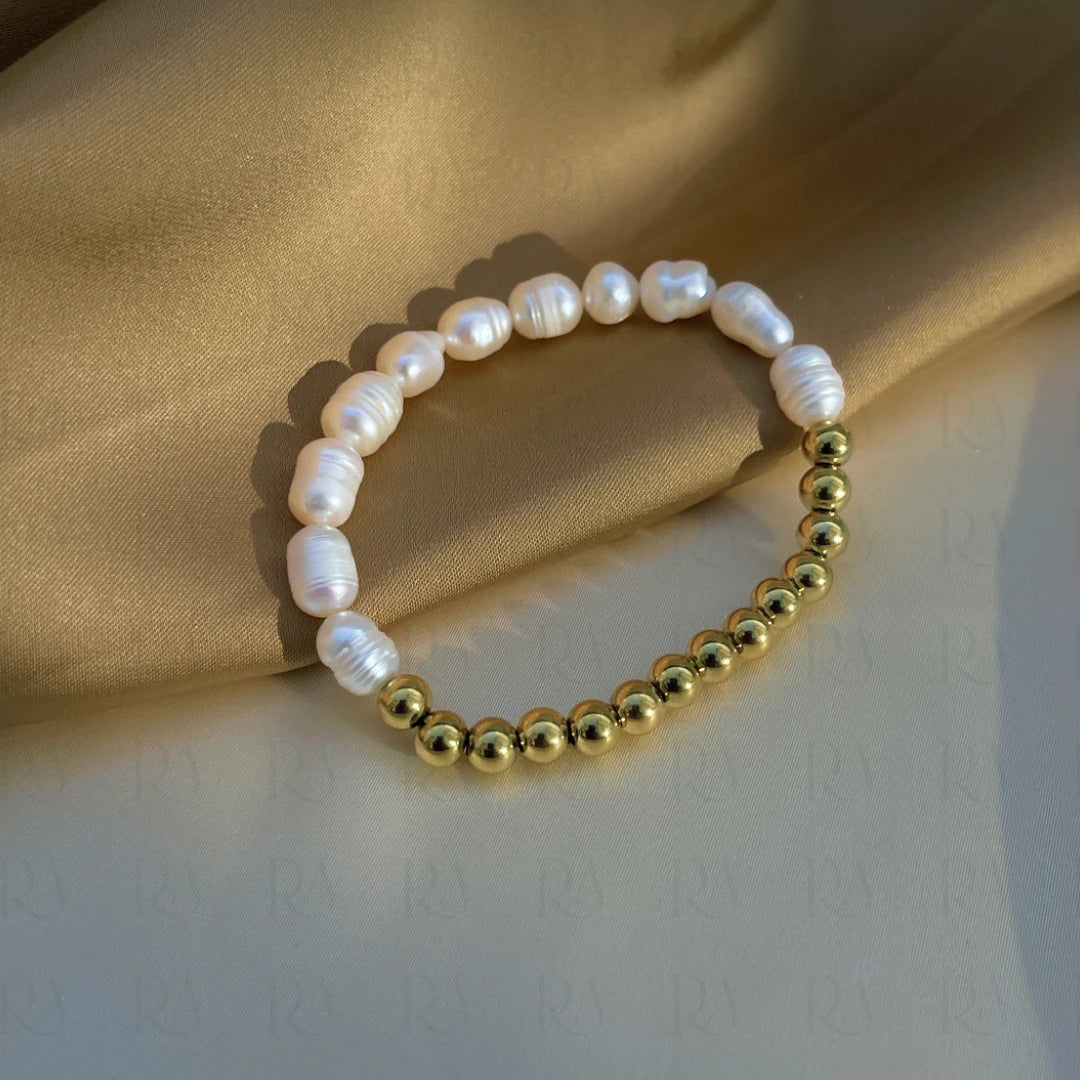 Beaded Pearl Bracelet