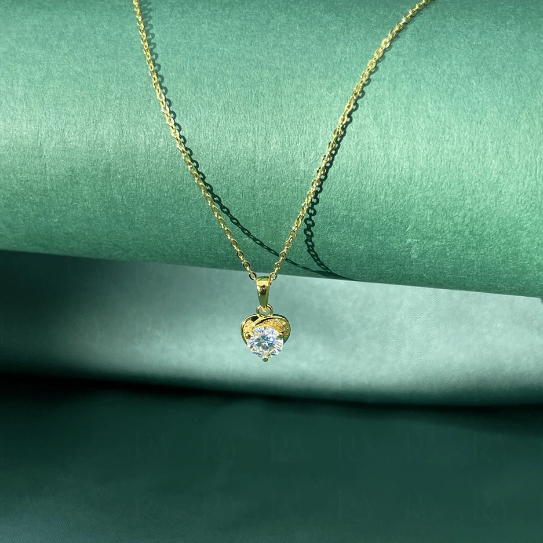Dainty Silver Heart Necklace