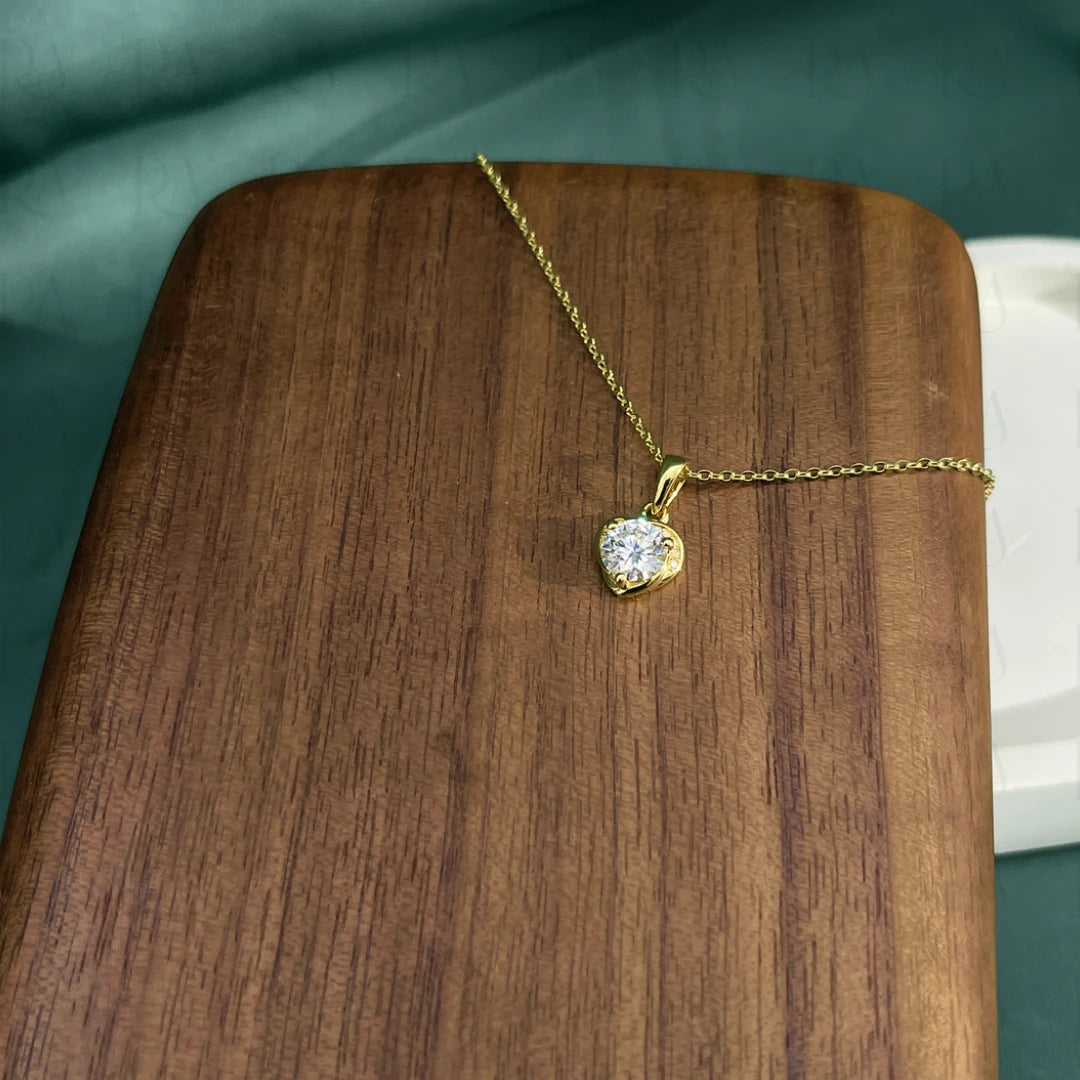 Dainty Silver Heart Necklace