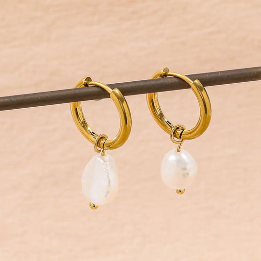 Pearl O-Drop Earrings