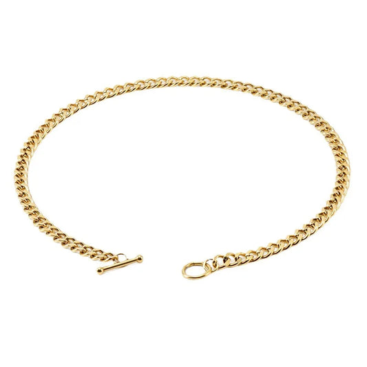 Toggle Chain and Bracelet Set (Gold)