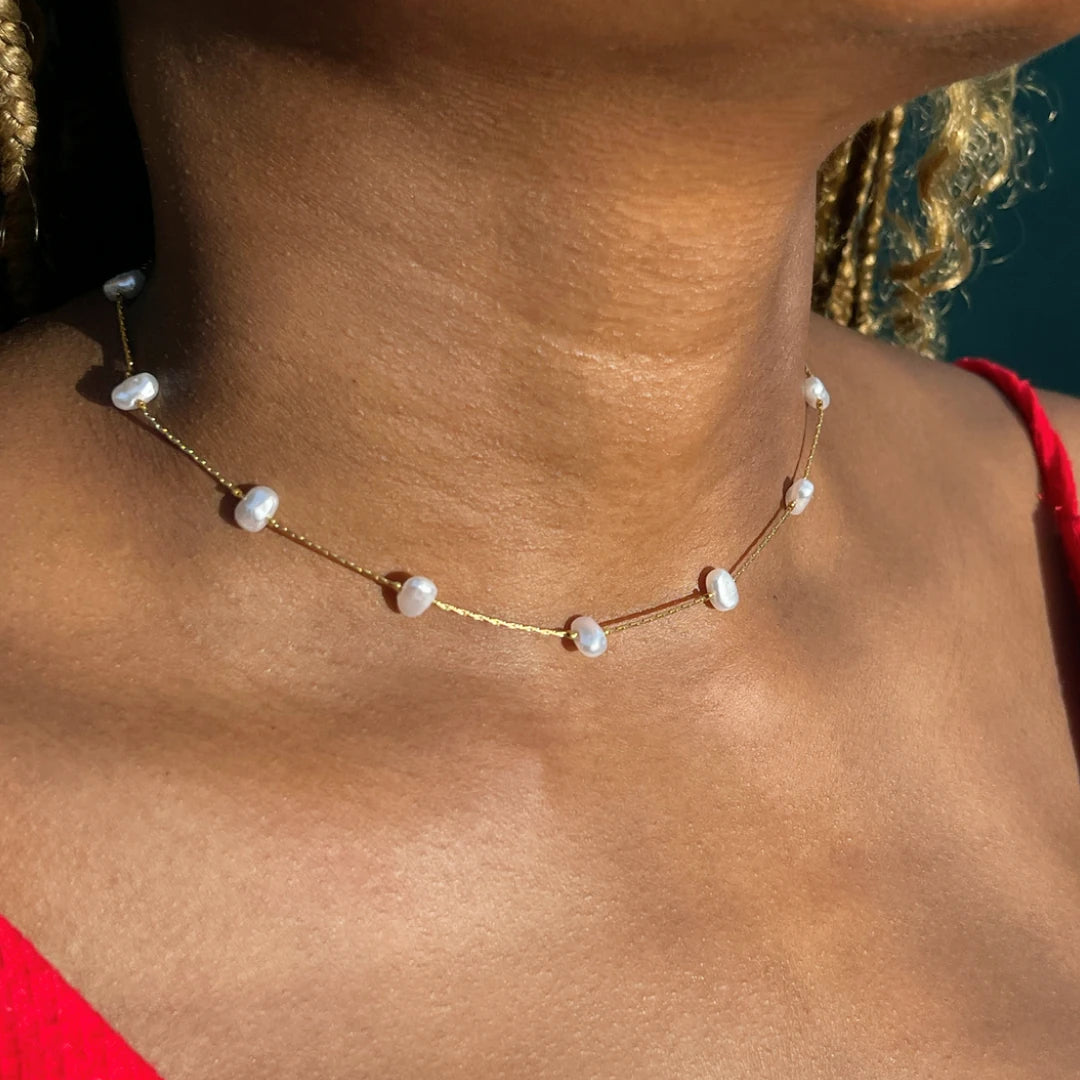 Faux Pearl Necklace