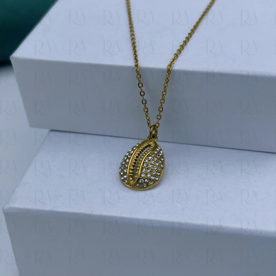 Iced Cowrie Necklace