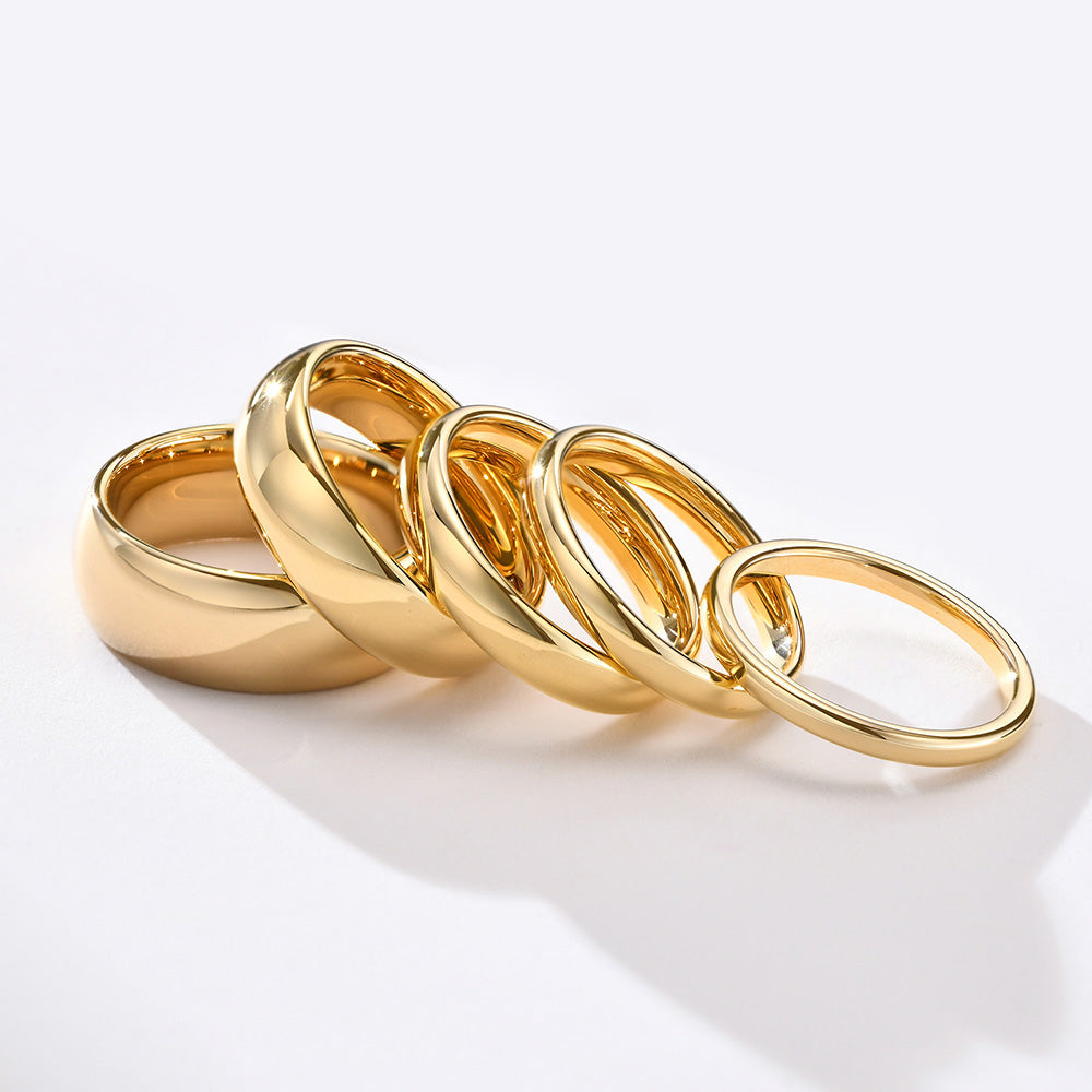 Tungsten Band Rings (Gold)