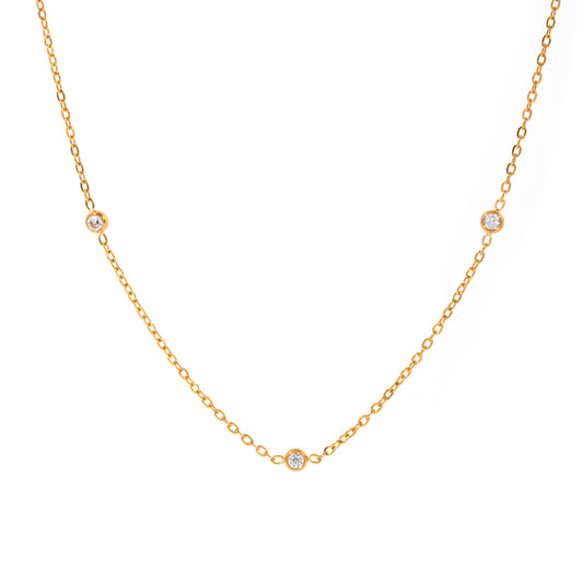 Moon Link Station Necklace