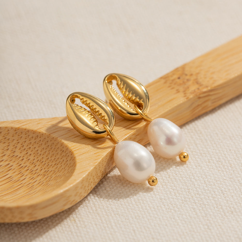 Ise Cowrie Earrings