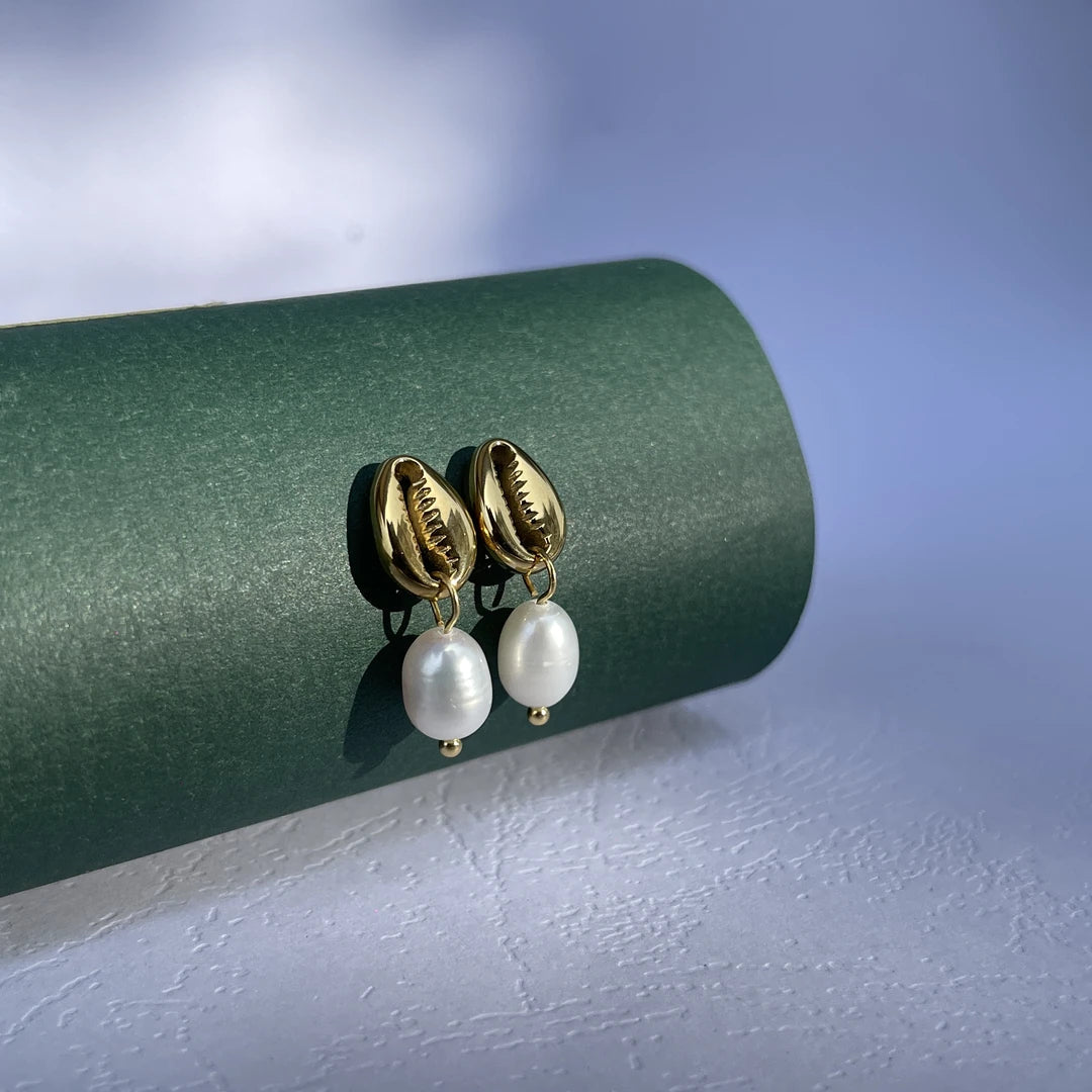 Ise Cowrie Earrings