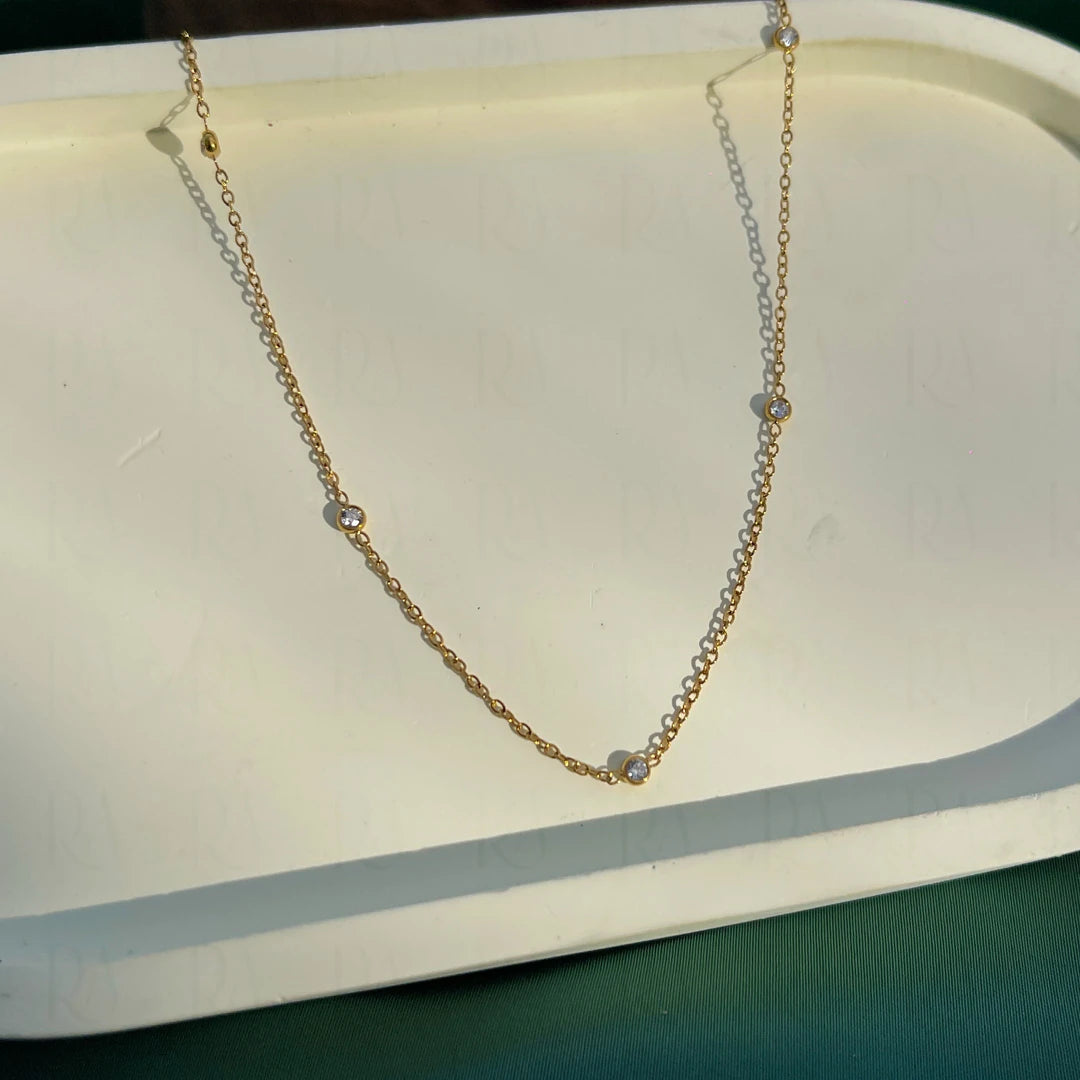 Moon Link Station Necklace