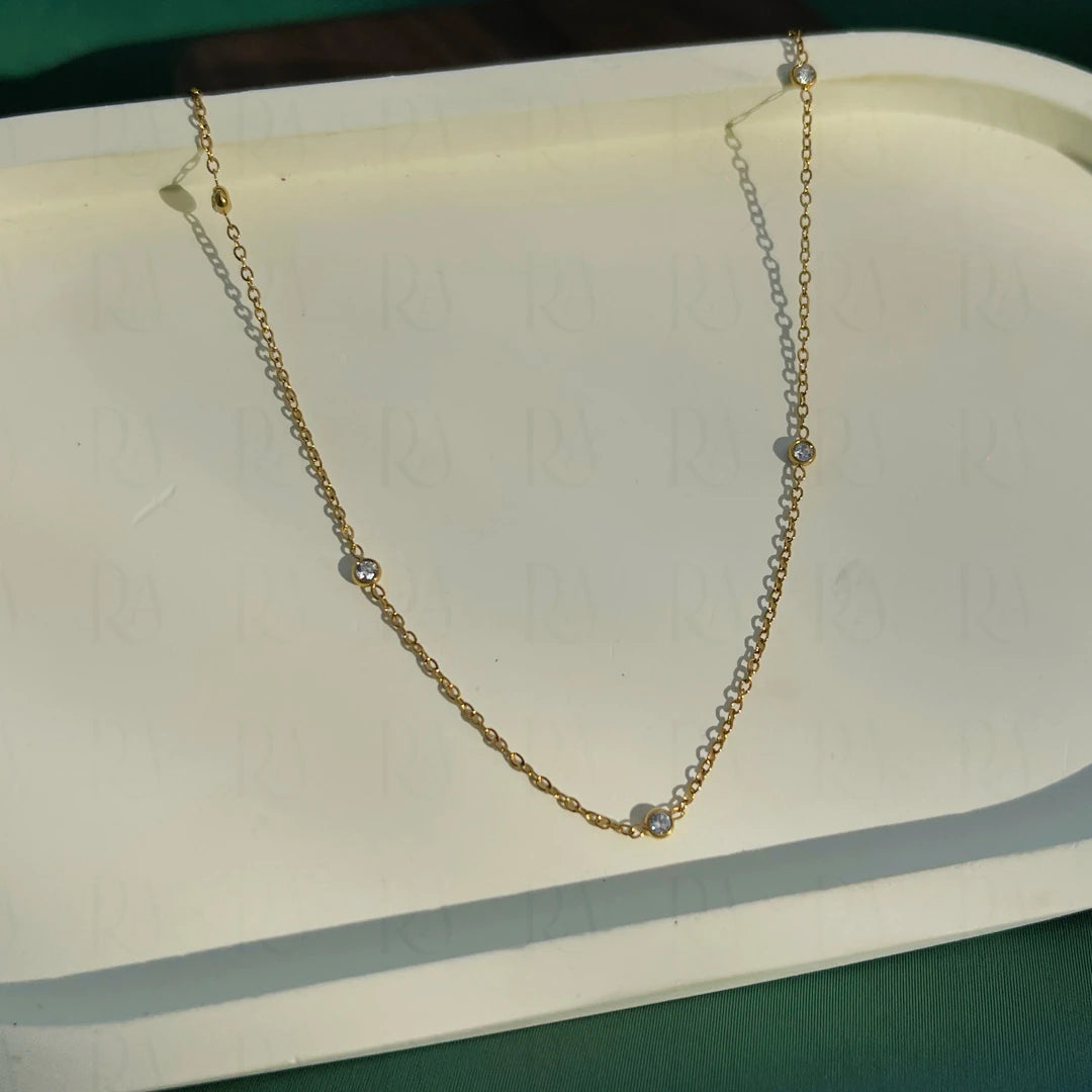 Moon Link Station Necklace