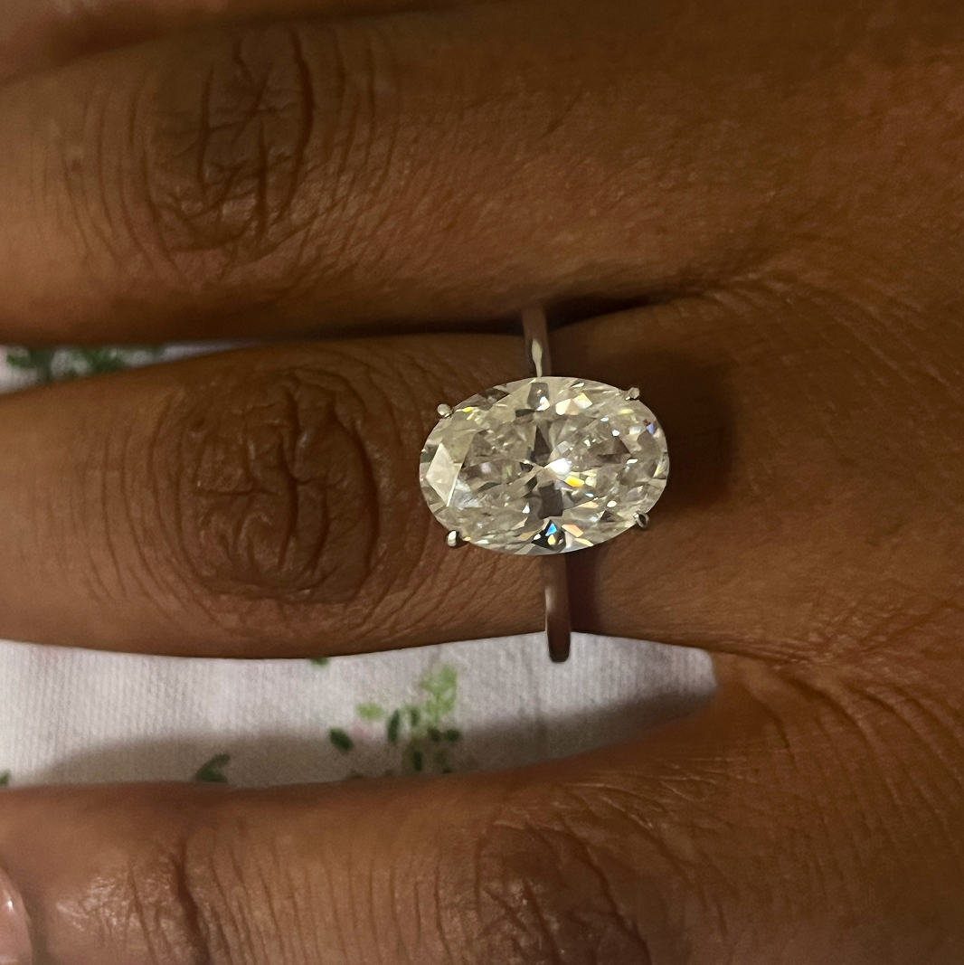 The Diana Moissanite Ring
