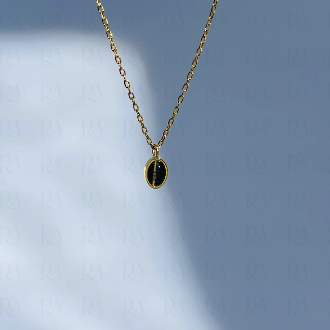 Onyx Tear Drop Necklace