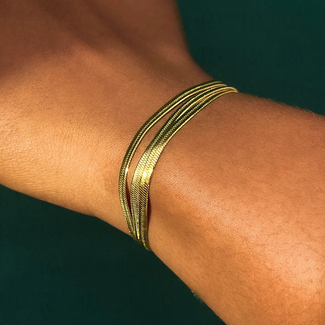 Three Layer Dasi Chain Bracelet
