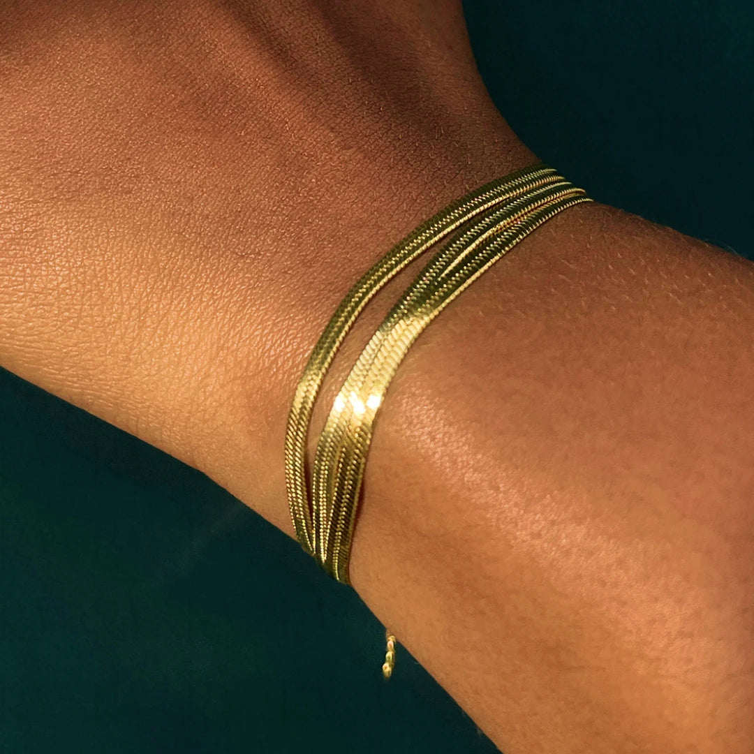 Three Layer Dasi Chain Bracelet