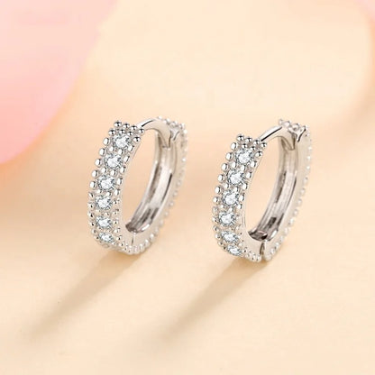 Classic Pavé Diamond Huggies