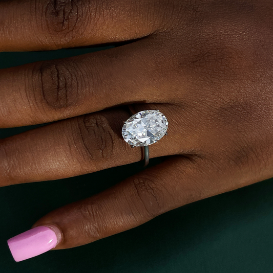The Diana Moissanite Ring