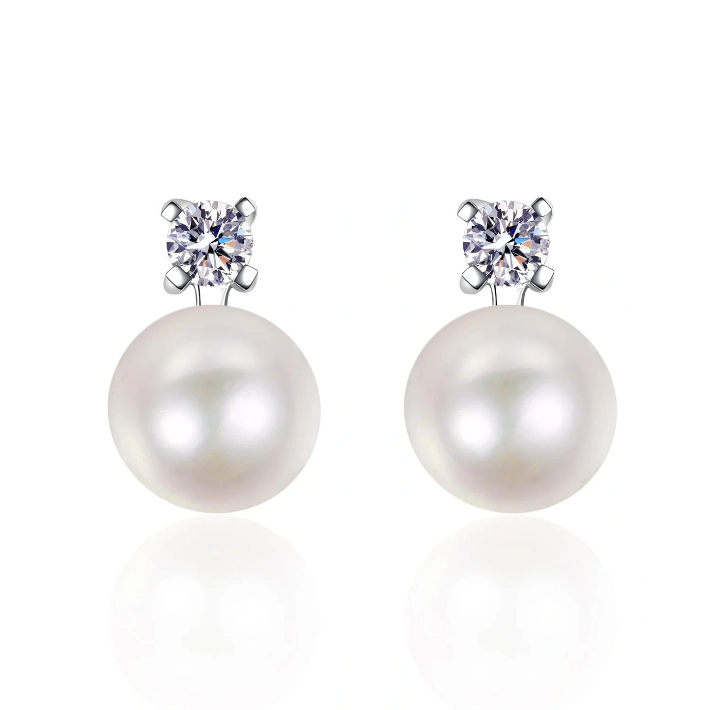 Pearl Diamond Stud Earrings