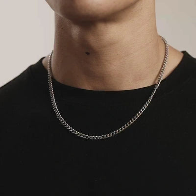 4MM Cuban Link Chain (Silver)