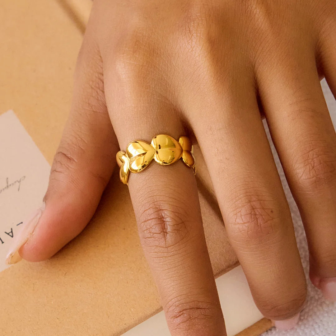 Ayanfe Heart Collage Ring