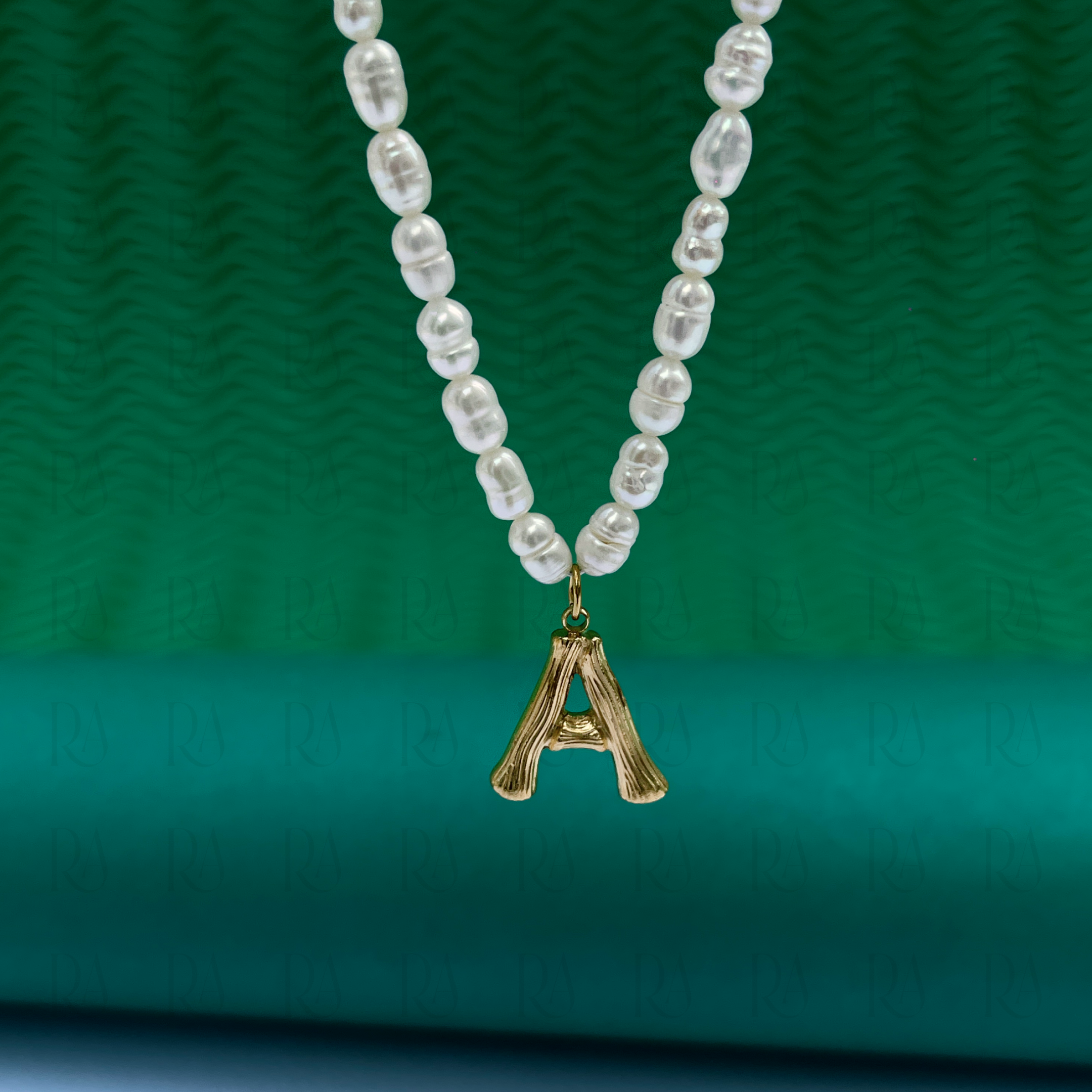 Ayo Letter Pearl Necklace
