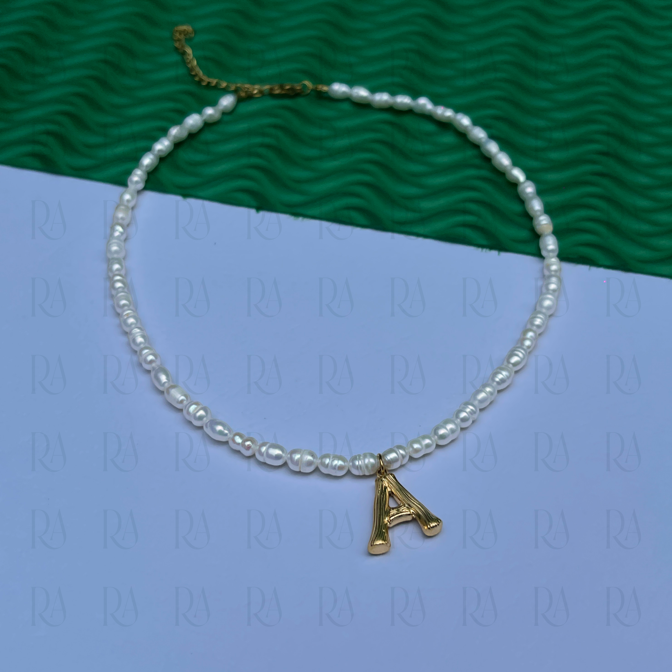 Ayo Letter Pearl Necklace