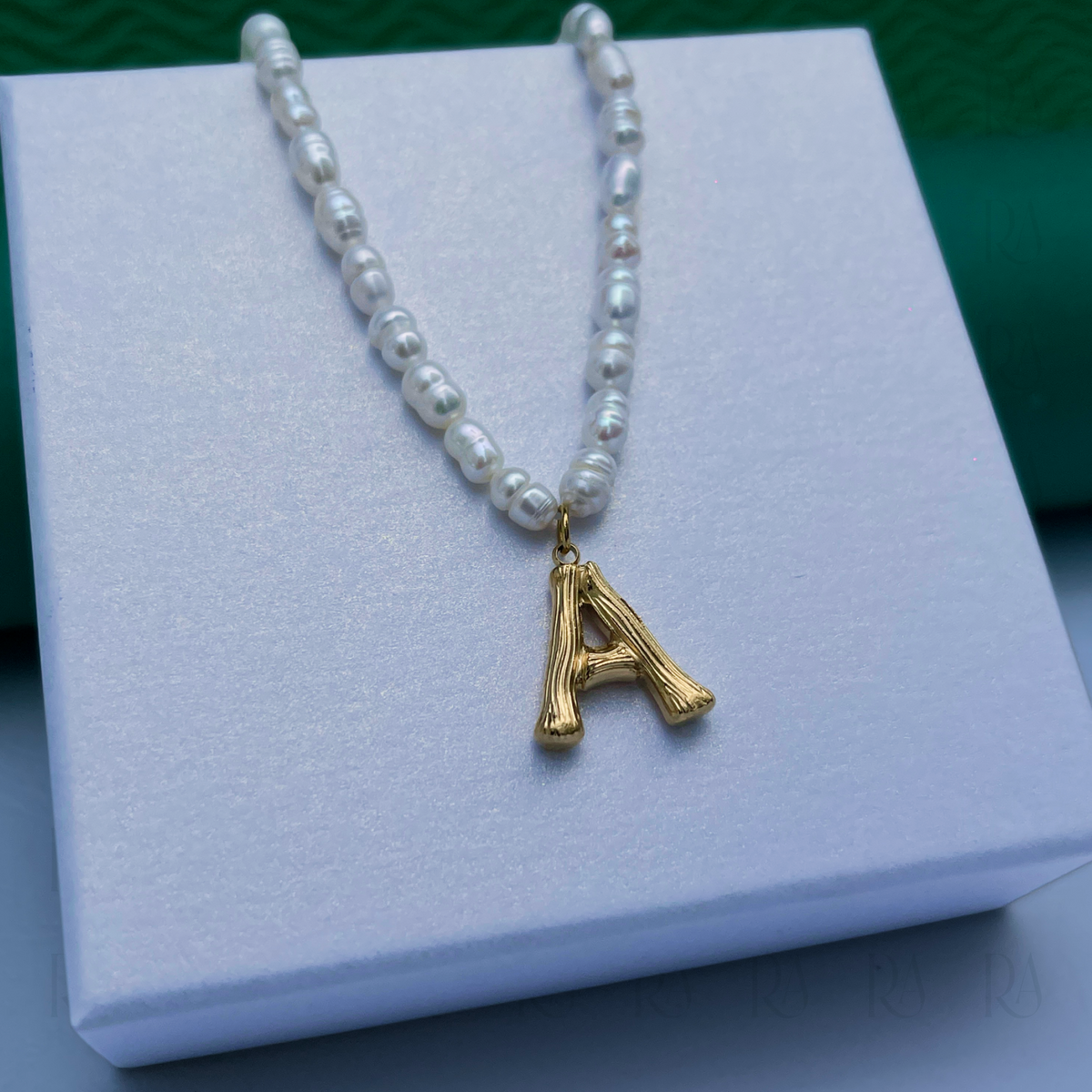 Ayo Letter Pearl Necklace