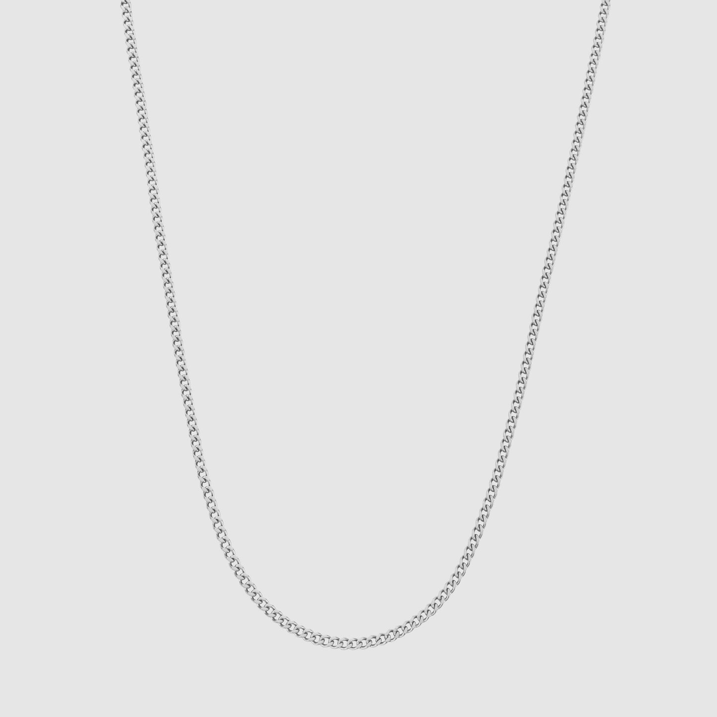 2MM (Silver) Cuban Link Chain