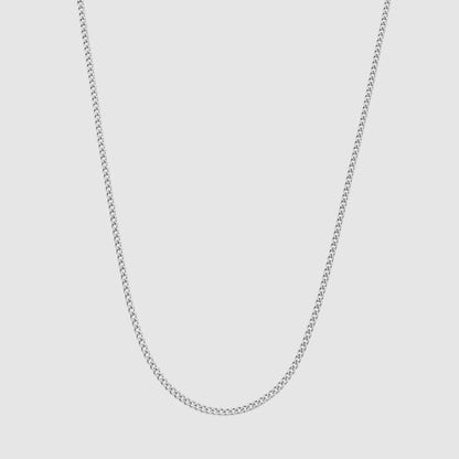 2MM (Silver) Cuban Link Chain