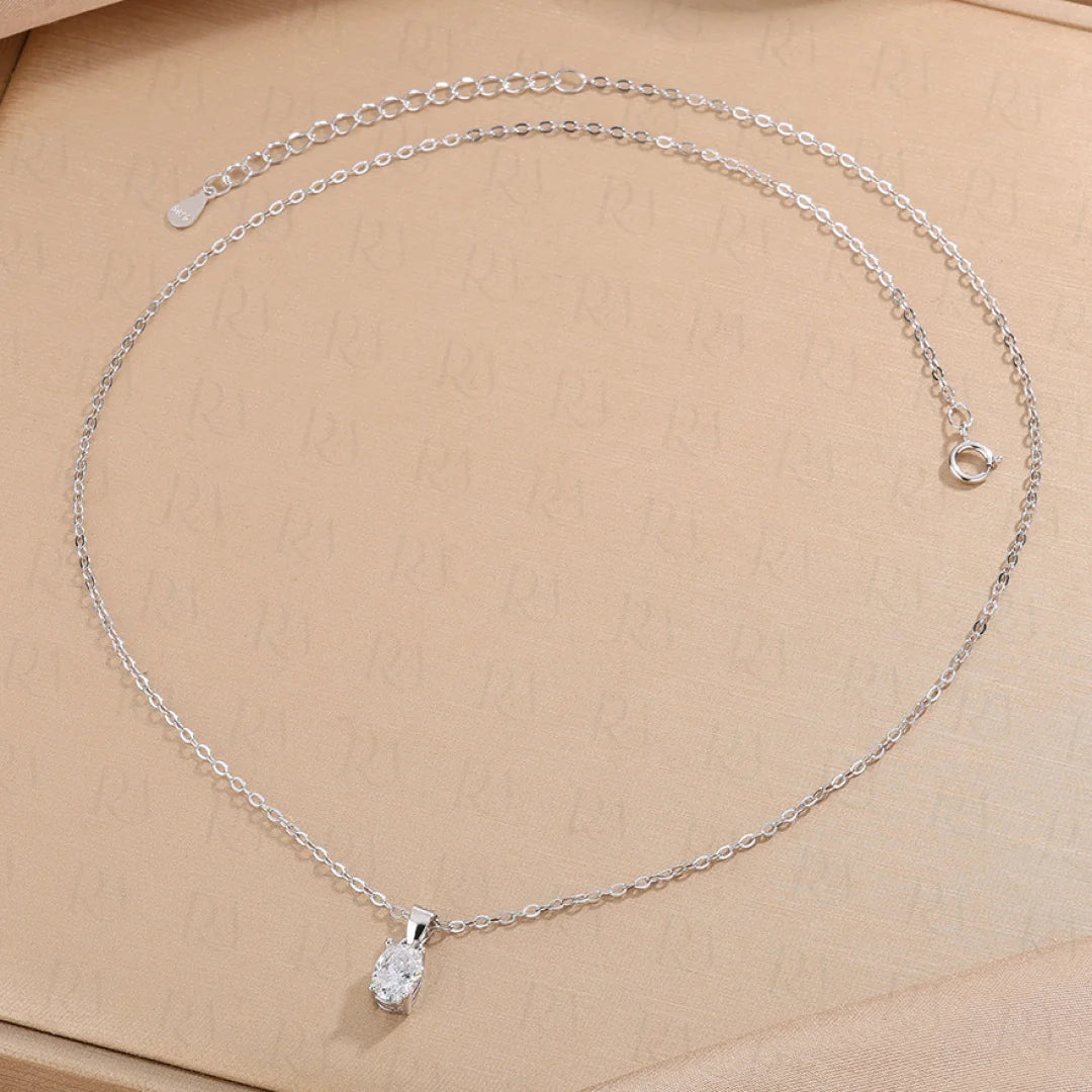 Dainty Oval Cut Necklace