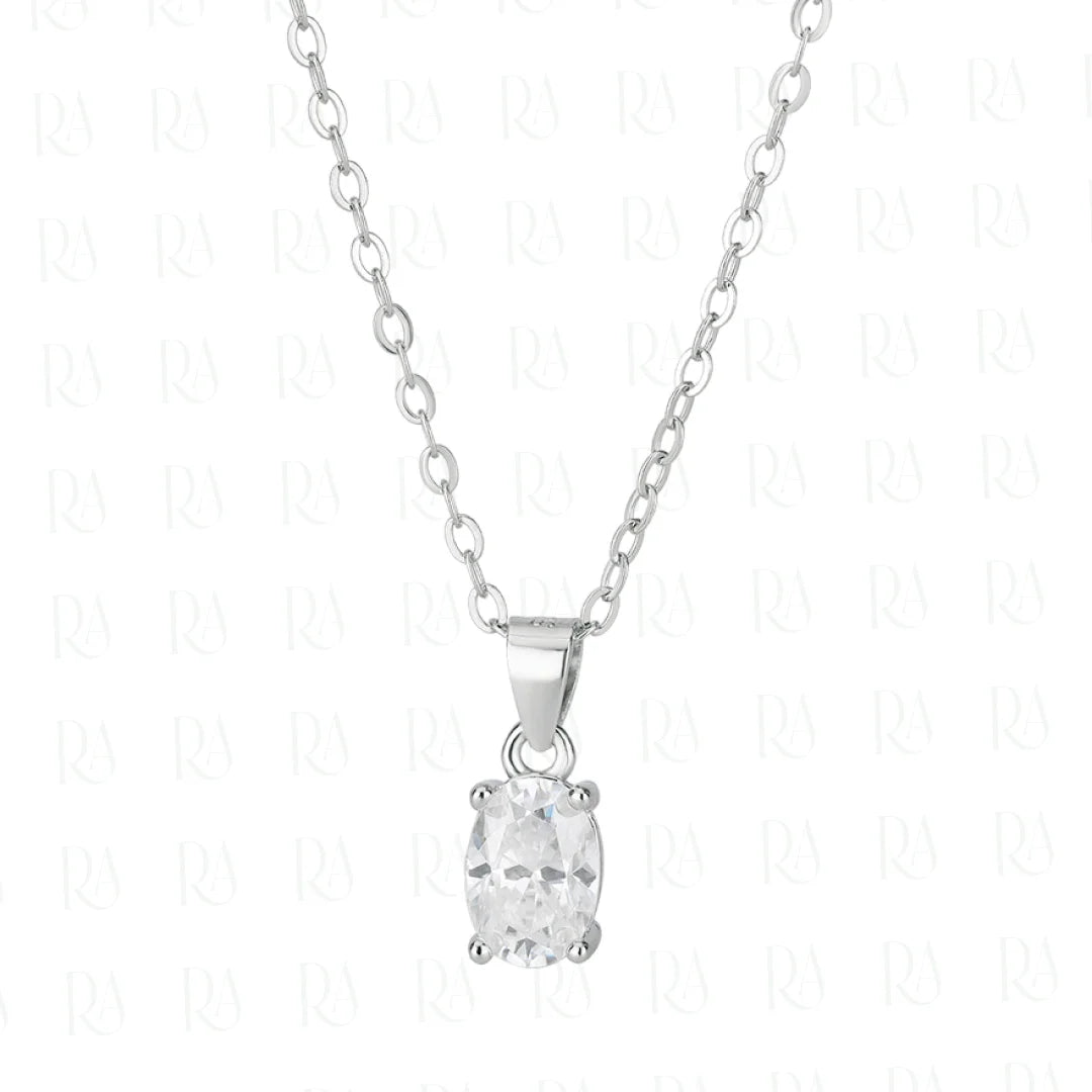 Dainty Oval Cut Necklace