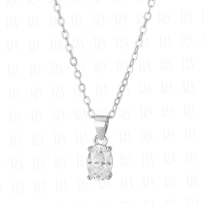 Dainty Oval Cut Necklace