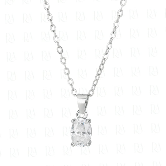Dainty Oval Cut Necklace