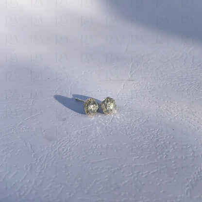 Dainty Silver Heart Studs