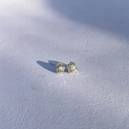 Dainty Silver Heart Studs